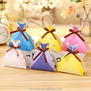 花式新奇造型连衣裙异形纸折糖果盒甜盒迎亲喜庆