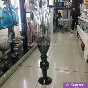 BL210714-1 Best Selling Hand Blown <strong>clear</strong> Tabletop <strong>Vase</strong> Glass Transparent Wedding Decoration CLASSIC Modern Crystal <strong>Vases</strong> - Product Image 3