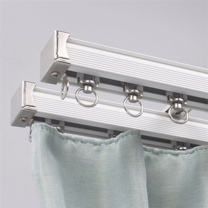 Accesorios decorativos doble raya de aleación de aluminio de la cortina pistas - Product Image 1