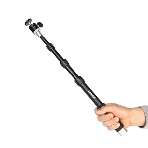 Monópode de cámara <span class=keywords><strong>DSLR</strong></span> con varillas telescópicas de aluminio para fotografiar, para Canon y Nikon con diseño de trípode - Product Image 2