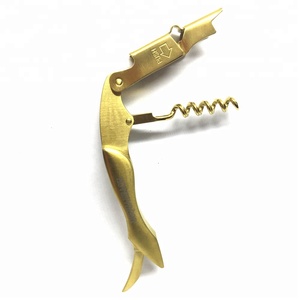 Fabricant en gros, ouvre-bouteille à vin multifonction en acier inoxydable doré, écologique, marque LH, modèle LH 113LG - Product Image 4