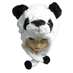 Mũ đầu động vật sang trọng mềm <span class=keywords><strong>Plush</strong></span> động vật có hình dạng mũ - Product Image 1
