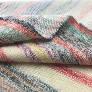 Mới Chuyển In Slub Vòng Gagt Đan Hachi Áo Len Vải 100% <span class=keywords><strong>Polyester</strong></span> Với Cầu Vồng Thiết Kế Màu Sắc - Product Image 5