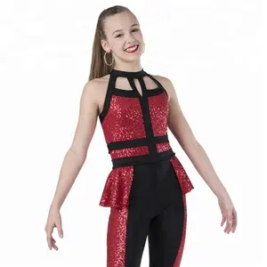 Cool Girls Women Sequin Spandex Dance Wear Stage Performance Dance Costume Jazz And Tap Catsuit