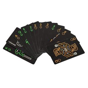 Logo personnalisé vente en gros de jeux de poker lumineux decks lueur dans le noir cartes à jouer magiques fluorescentes - Product Image 1