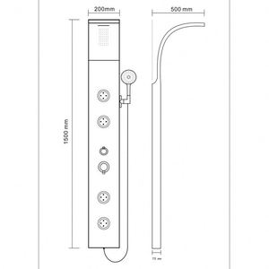 Meilleure Qualité Top <span class=keywords><strong>Cascade</strong></span> Panneau De Douche Avec de L'eau Inverseur - Product Image 5