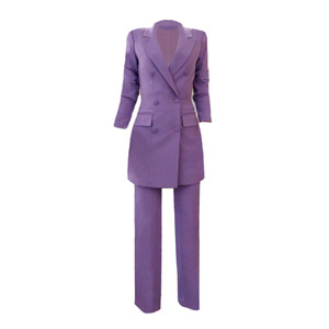 <span class=keywords><strong>Pantaloni</strong></span> da donna in stile europeo aderente <span class=keywords><strong>alla</strong></span> <span class=keywords><strong>moda</strong></span> completi in due pezzi per ufficio su misura da donna <span class=keywords><strong>pantaloni</strong></span> - Product Image 6