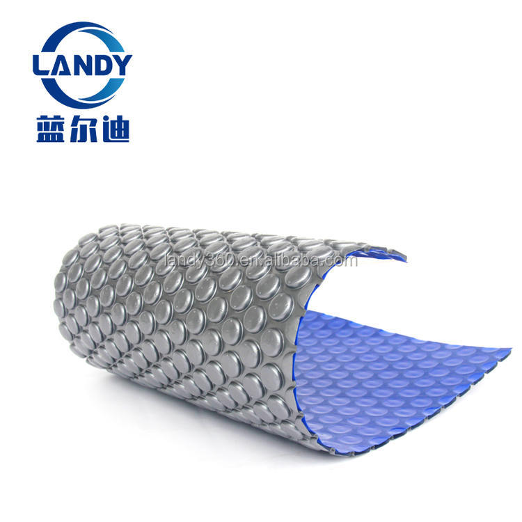 Cubierta Solar para Piscina Plateada y Azul
