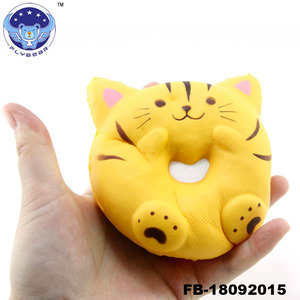 vente chaude PU pressé doux lente hausse chat Personnalisé Jumbo Belle <span class=keywords><strong>Peluche</strong></span> PU Visqueux kawai Chat - Product Image 2