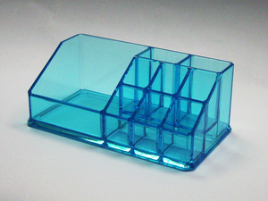 Organisateur de collier en forme de carré incliné bleu fantaisie - Product Image 3