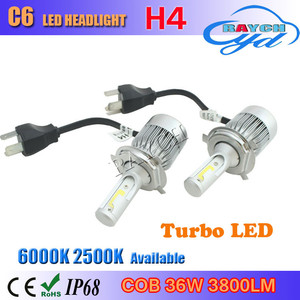 2016 Raych Tout-en-un Design Compact <span class=keywords><strong>36</strong></span> w 3800lm Lumineux COB-Puce C6 H4 LED Phares pour <span class=keywords><strong>les</strong></span> Voitures - Product Image 2
