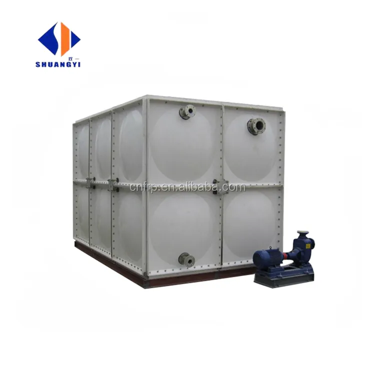 FRP Food Grade Panel Water Opslagtank/Beton Base Water Tank