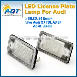 E-مارك لأودي q7 led سيارات لمبات لأودي a6 رقم لوحة ترخيص أضواء led