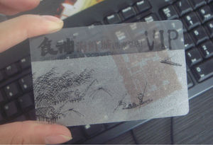 Tarjeta de PVC Transparente Personalizada CR80, Tarjeta de Plástico Transparente con Chip NFC - Product Image 5