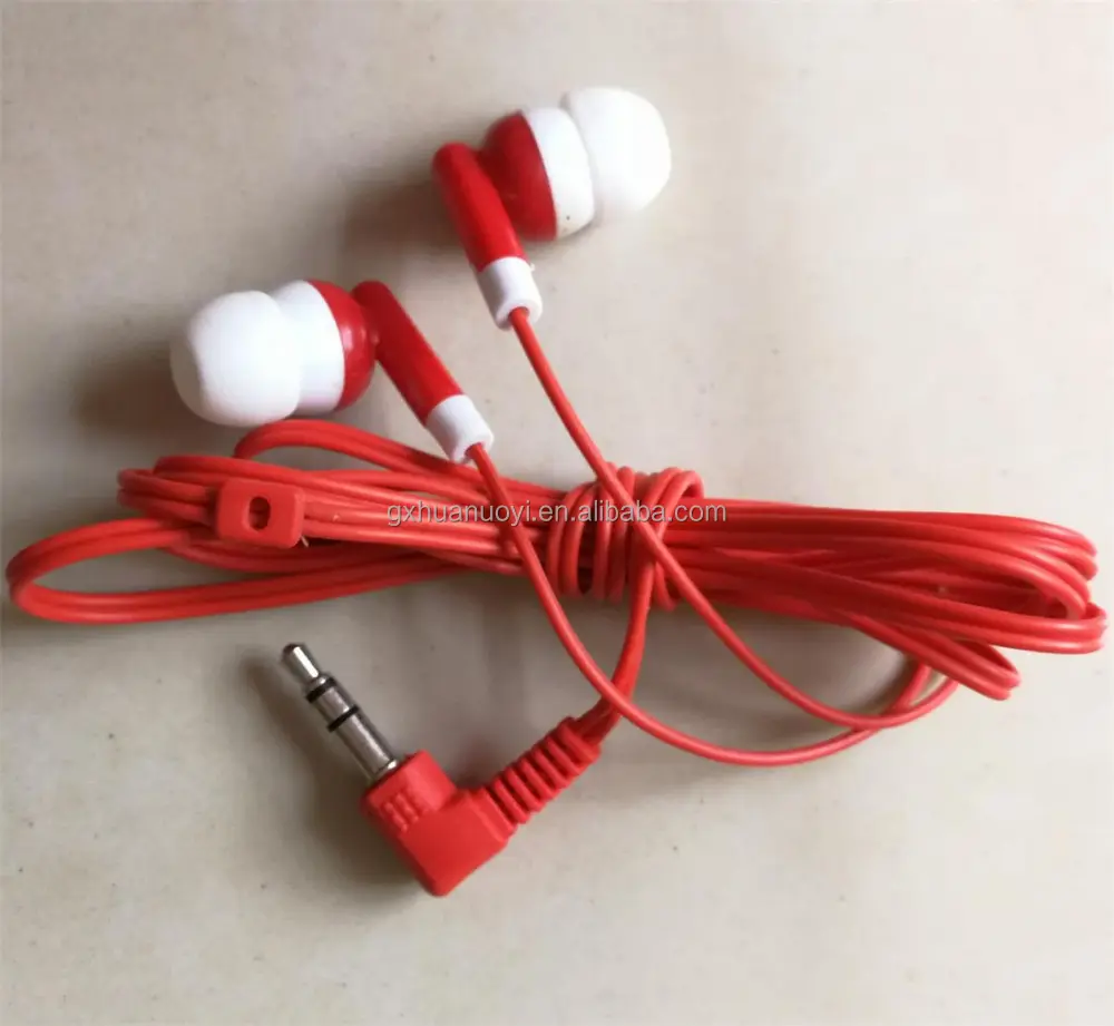 Cheap earphone factory for travel/Factory cheap earphones/Disposable in ear latest audio recommended/ear phones with cover