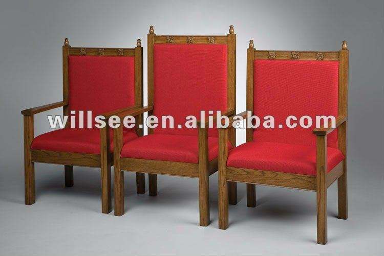 Pastor Church Altar Chairs CH-C07,Solid Church High Priest And