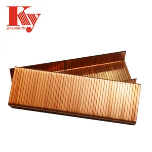 16GA 35 Series Copper Coated Sofa Nail For Packing Industry 35 Series Carton Closing Staple Pin 3515 3518