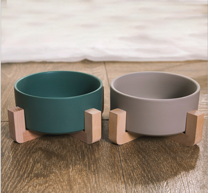 Chất lượng cao thân thiện với môi con chó gốm Bát vật nuôi bằng gỗ bát với Ant đá kết thúc cho chó - Product Image 5