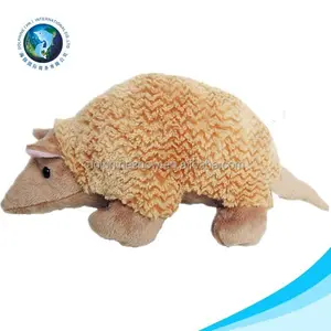 Lifelike real fur cute soft plush stuffed pangolin toy