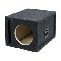 Kotak Subwoofer Mobil Single 8" dengan Ventilasi, Ketebalan MDF 15/18mm, Bersertifikasi CARB 2, Speaker Bass