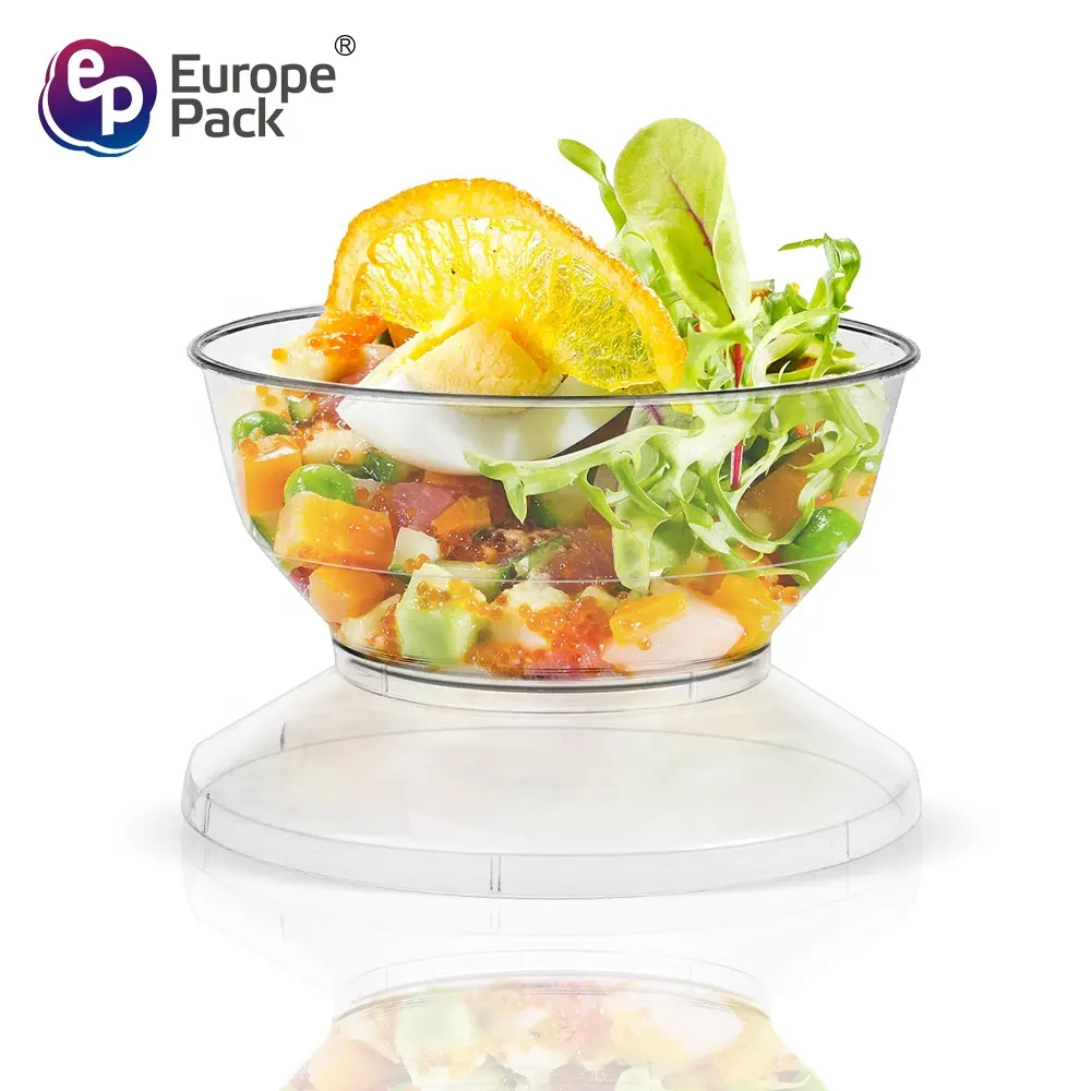 Fabrik Hersteller Einweg klare 4 Unzen Kunststoff Salat Obst Dessert Schalen mit Deckel