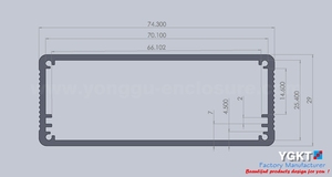 Hộp Vỏ Nhôm Cho Bảng Mạch 74*29*100 Mm Vỏ Điện Tự Làm Cho Dự Án Điện Tử Đơn Vị Cung Cấp Điện Bộ Khuếch Đại - Product Image 6