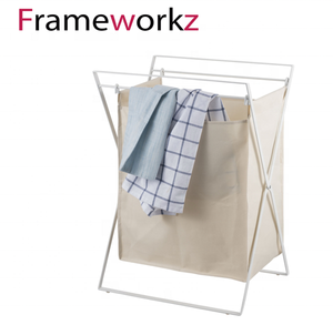 Bán Buôn Có Thể Gập Lại Lưu Trữ Kim Loại Có Thể Giặt Giá Giặt <span class=keywords><strong>Hamper</strong></span> Sắp Xếp Giỏ Hàng Giỏ - Product Image 3