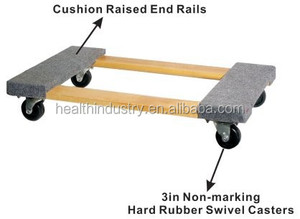 30" X 18 " Rubber Capped Ends Dollies for Moving Furniture and Cargos in Moving and <strong>Storage</strong> ,<strong>movers</strong> Industry - Product Image 2