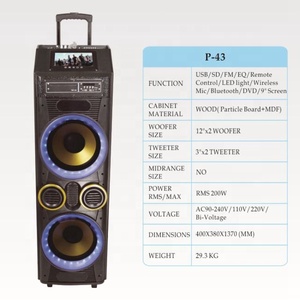 Loa Siêu Trầm Công Suất Cao 12 Inch Với Đèn Nhấp Nháy DJ - Product Image 2