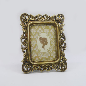 <strong>Photo</strong> <strong>frame</strong> wedding <strong>wording</strong> gift resin blue baroque antique vintage shabby chic Lixinxing - Product Image 1