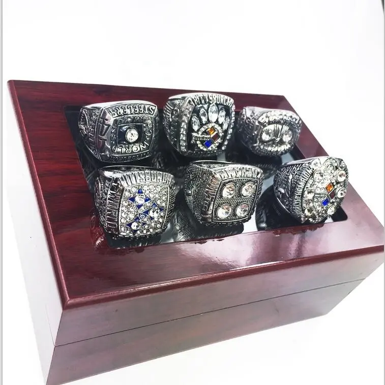 New Pittsburgh Steelers 6 Years Set Alloy championship rings