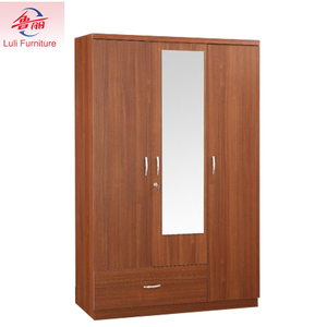 Particle Board <strong>Wardrobe</strong> With Mirror Designs - Product Image 1
