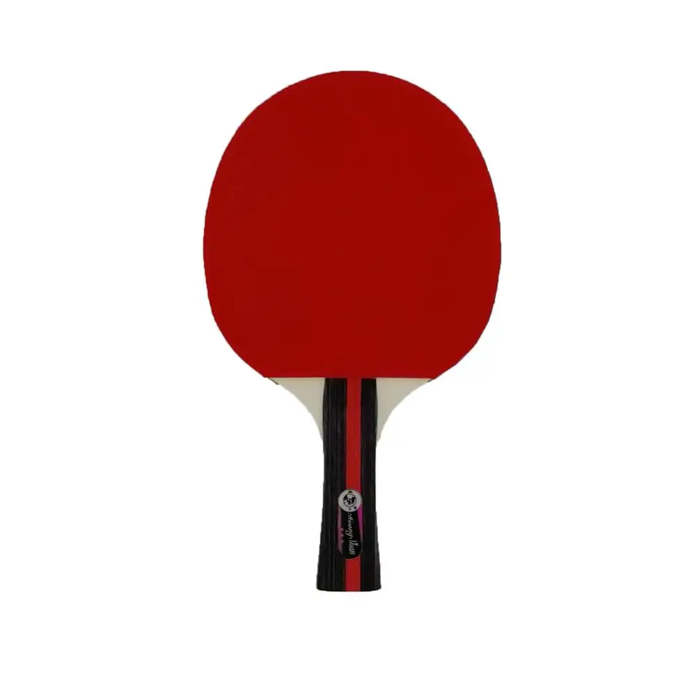 Raquete de ping pong personalizada, raquete de tênis de mesa com treinamento de madeira e carbono, 3 estrelas