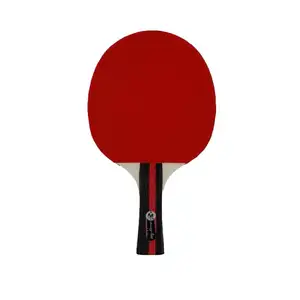 Benutzerdefinierte holz carbon ausbildung hoher qualität tischtennis paddel 3 sterne pappel ping pong schläger