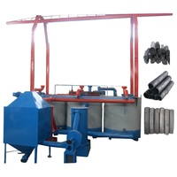 Bois dur sciure briquette charbon de bois four bio charbon faisant le prix de la machine avec noyau moteur et composants de roulement