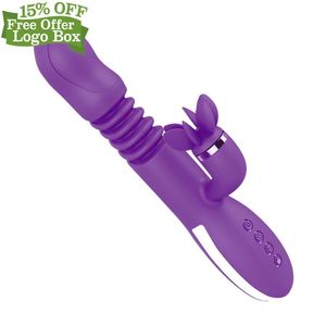 Nouveau Étanche Grand Forte Gode Multiples Fréquence Chauffage Auto Extensible Adulte <span class=keywords><strong>Sex</strong></span> Toys Vibrateur - Product Image 5