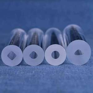 De binnenste gaten zijn ronde en driehoekige of halfronde en vierkante dikke muur quartz glazen buis - Product Image 2