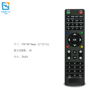 Negro LCD LED control remoto para <span class=keywords><strong>TV</strong></span> a Rusia mercado 2AAA batería de control remoto - Product Image 3