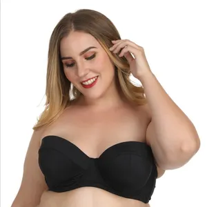 المرأة Underwire التغطية الكاملة الشكل كفاف دفع ما يصل زائد حجم متعددة الاتجاهات حمالة البرازيلي لفستان