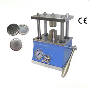 Células monedas de compacto de prensa hidráulica, máquina de prensa para laboratorio arrugador de proceso