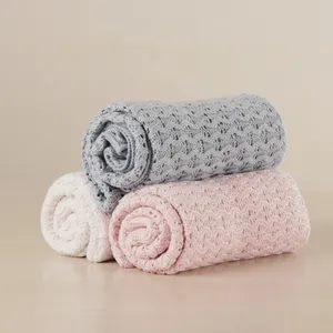 Neue Design 100% Baumwolle Stricken Baby Decke