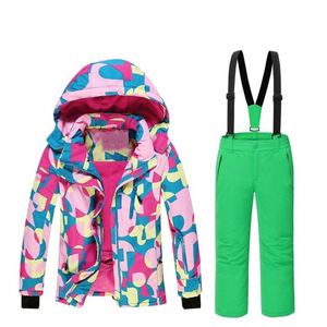 Imperméable à l'eau D'hiver Coloré Filles <span class=keywords><strong>Combinaison</strong></span> <span class=keywords><strong>de</strong></span> <span class=keywords><strong>Ski</strong></span> - Product Image 1