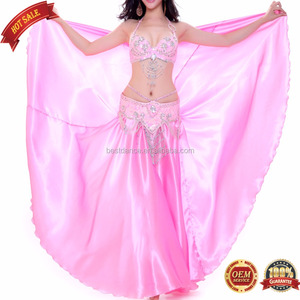 BestDance Arabic Oriental Belly Dance Dancing Costumes Professional Dancer Bra Top Belt Skirt Outfit Wear Set