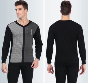 Laine mérinos chauffée thermique <span class=keywords><strong>sous</strong></span> - vêtements Double couche mode <span class=keywords><strong>chaud</strong></span> militaire thermique - Product Image 2