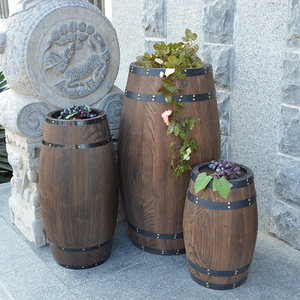 Barile di legno di pino di dimensioni Multiple di ferro e materiale di quercia barile di <span class=keywords><strong>vino</strong></span> per la decorazione e l'imballaggio - Product Image 3