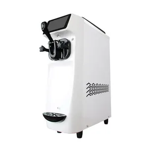 Commercial Mini Soft Ice Cream Machine Single Flavor Super Silence Small Desktop Gelato Maker