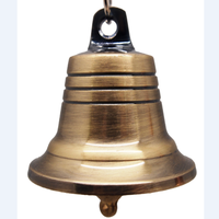 Petite cloche en laiton de 2 pouces avec finition plaquée bronze, utilisable comme sonnette de porte, cloche en métal fabriquée en Chine