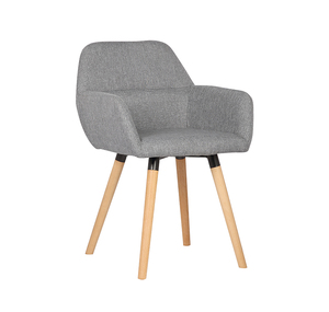 YB-561 fábrica venta al por mayor <span class=keywords><strong>de</strong></span> moda <span class=keywords><strong>de</strong></span> tela estilo <span class=keywords><strong>de</strong></span> ocio exquisita sala <span class=keywords><strong>de</strong></span> comedor silla con apoyabrazos - Product Image 1