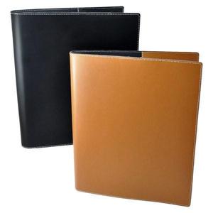 Letter Size File Folder Organizer Faux Leather 3 Ring Binder for Holding Documents