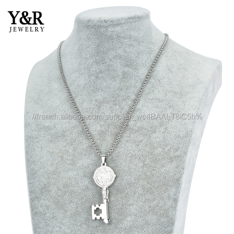 Dernière Conception clé forme Significative Religion Joli Pendentif